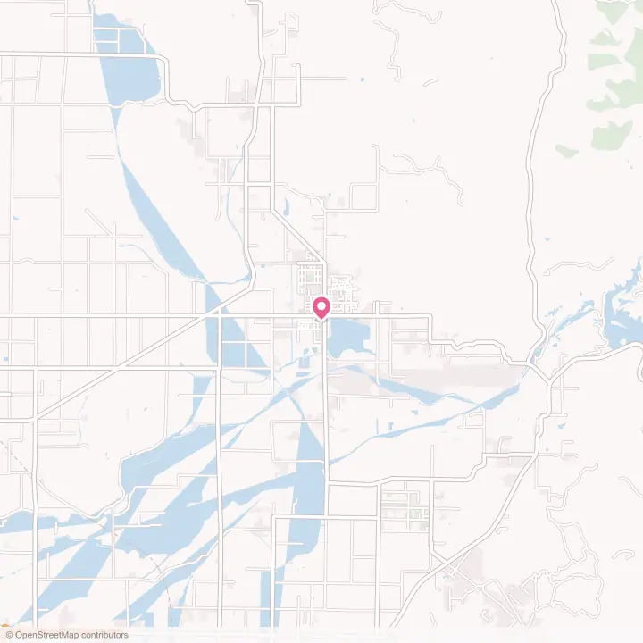 Map of the flower delivery area in Woodlake, California