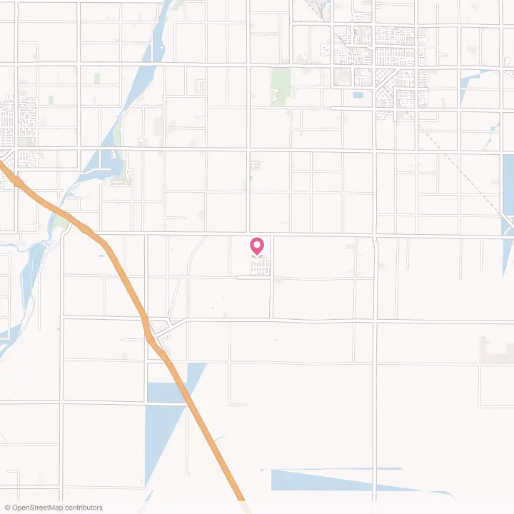 Map of the flower delivery area in London, California
