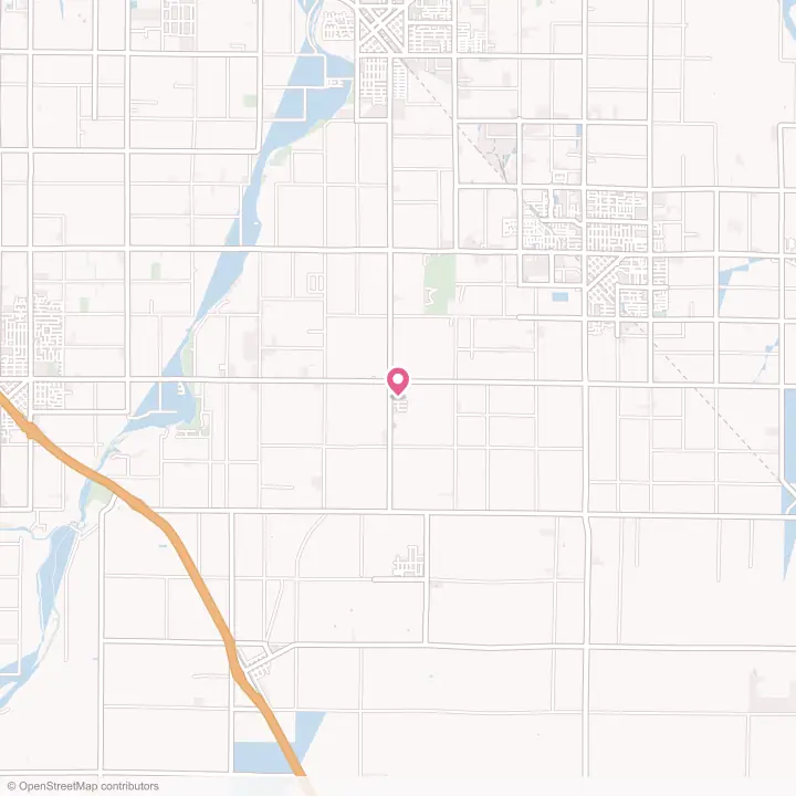 Map of the flower delivery area in Delft Colony, California