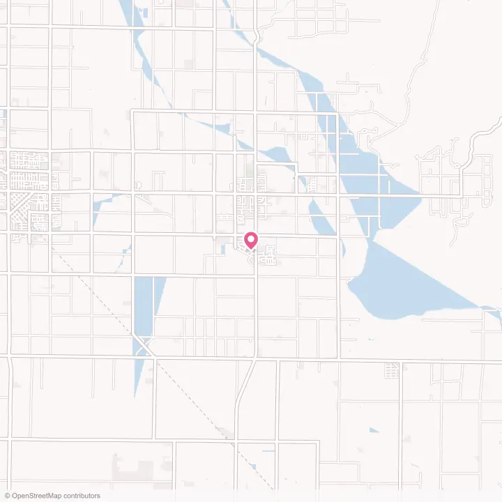 Map of the flower delivery area in Cutler, California
