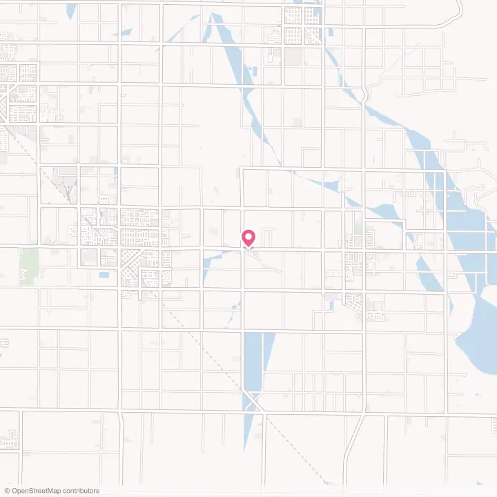 Map of the flower delivery area in Sultana, California
