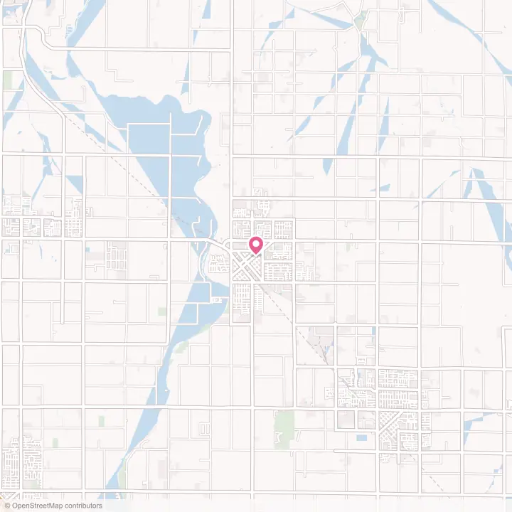 Map of the flower delivery area in Reedley, California