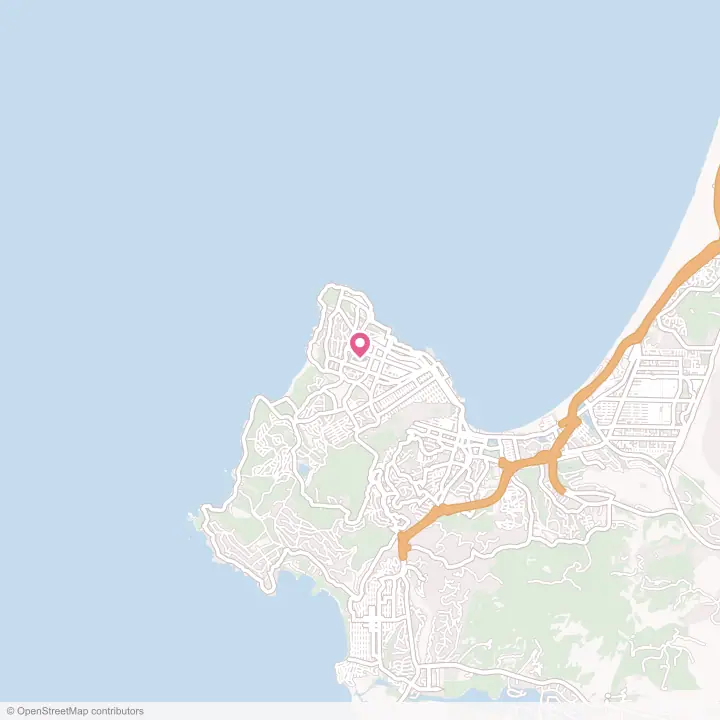 Map of the flower delivery area in Pacific Grove, California