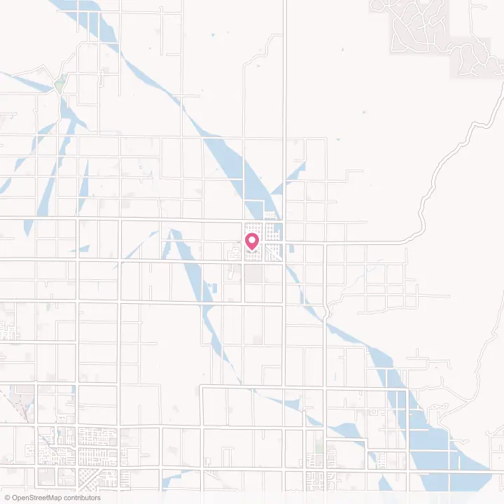 Map of the flower delivery area in Orange Cove, California