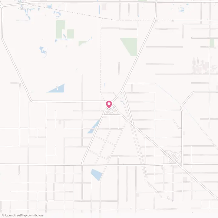 Map of the flower delivery area in Tranquillity, California
