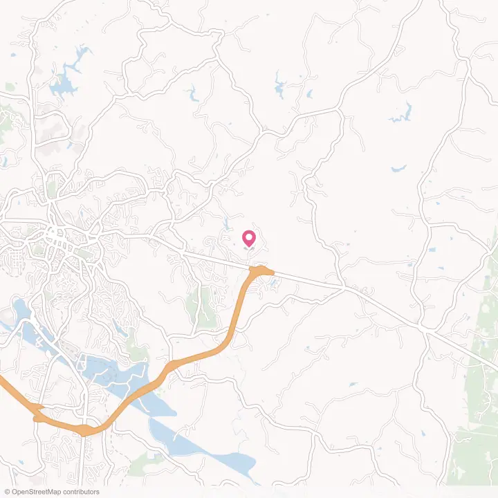 Map of the flower delivery area in Laurel Park, Virginia