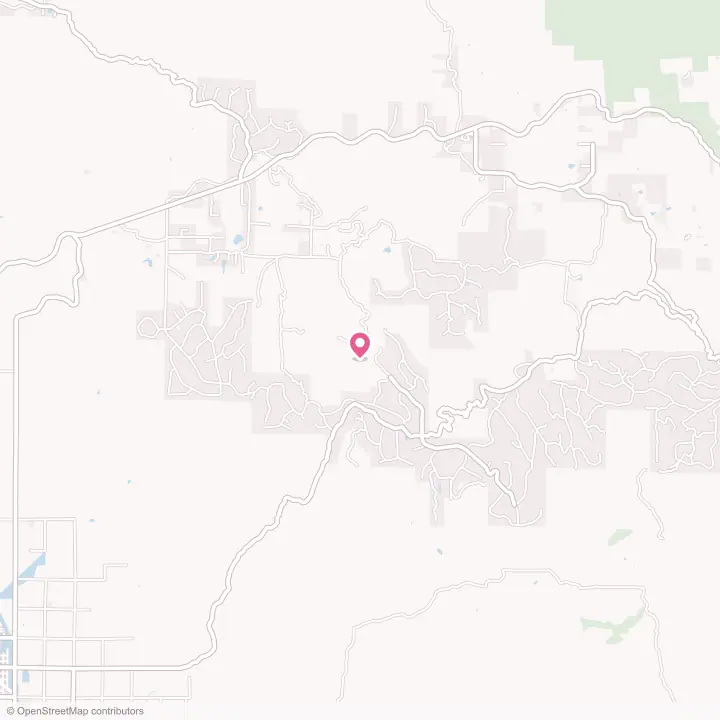 Map of the flower delivery area in Yokuts Valley, California