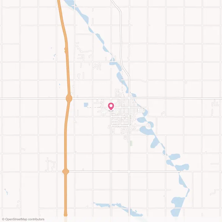 Map of the flower delivery area in Blackwell, Oklahoma