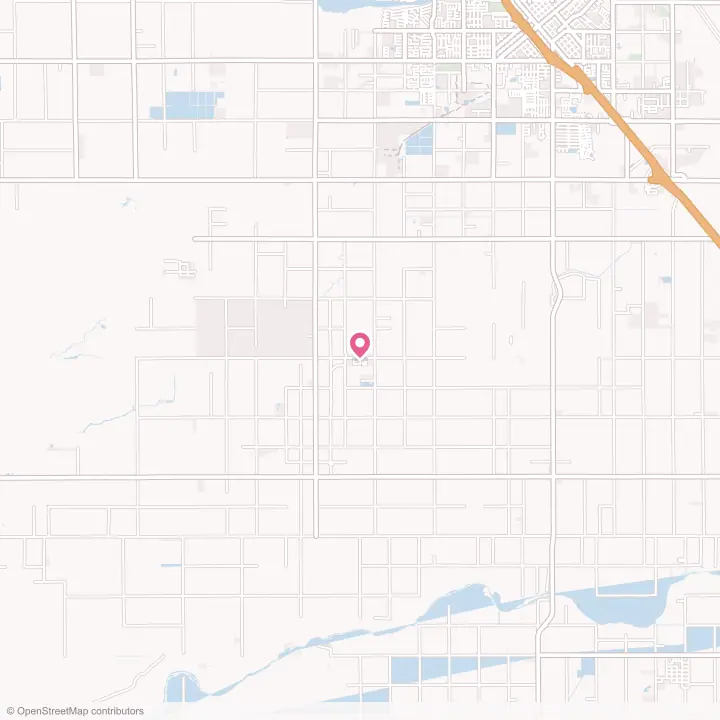 Map of the flower delivery area in La Vina, California