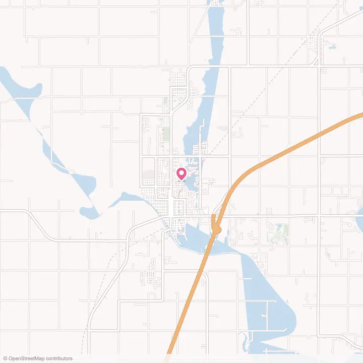 Map of the flower delivery area in Miami, Oklahoma