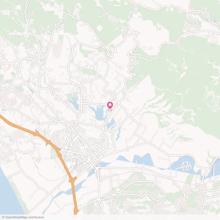 Map of the flower delivery area in Interlaken, California