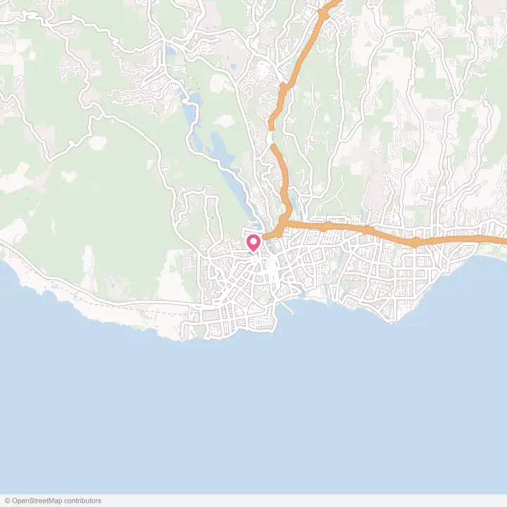 Map of the flower delivery area in Santa Cruz, California