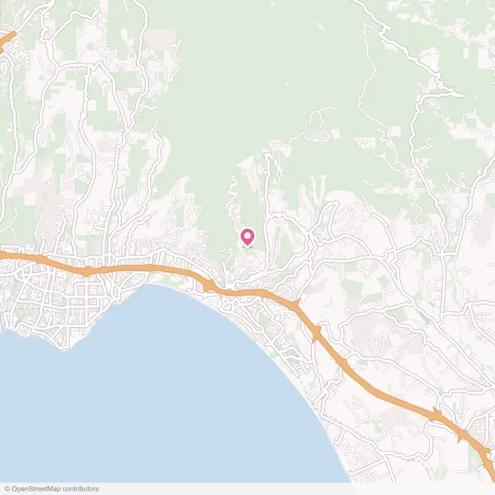 Map of the flower delivery area in Aptos, California