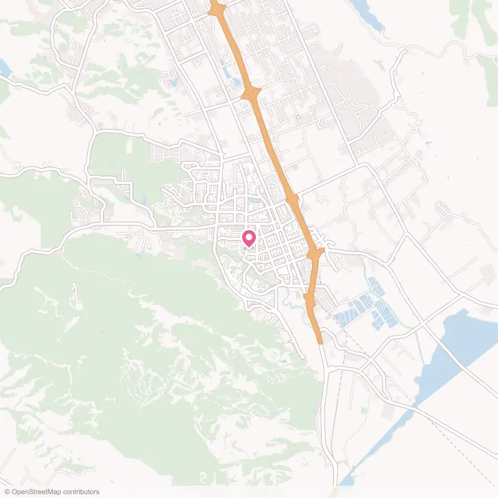 Map of the flower delivery area in Gilroy, California