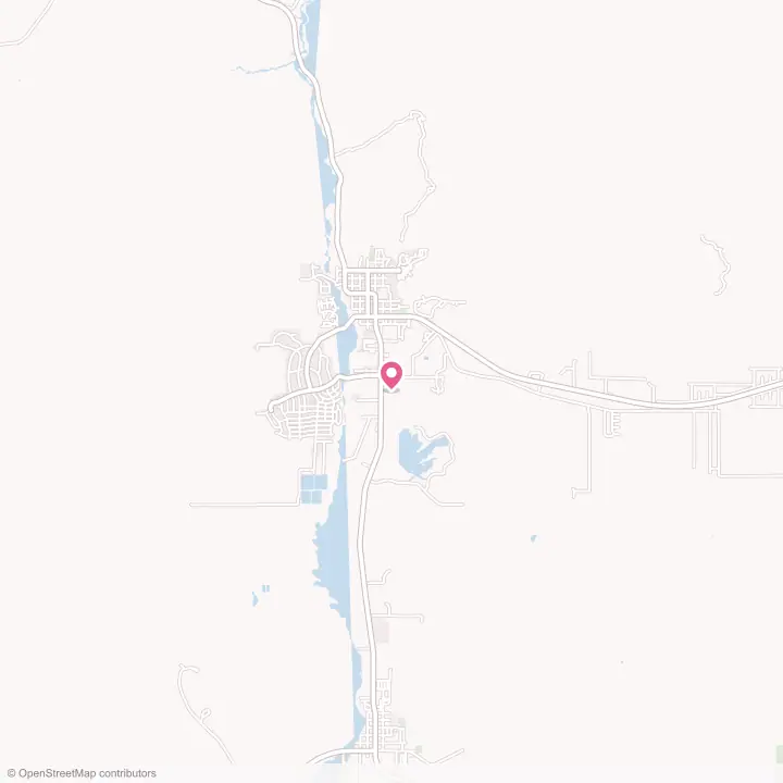 Map of the flower delivery area in Kanab, Utah