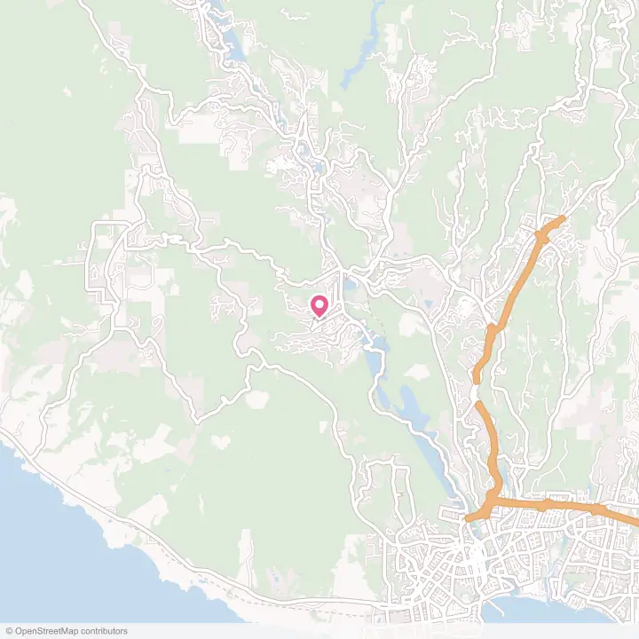 Map of the flower delivery area in Felton, California