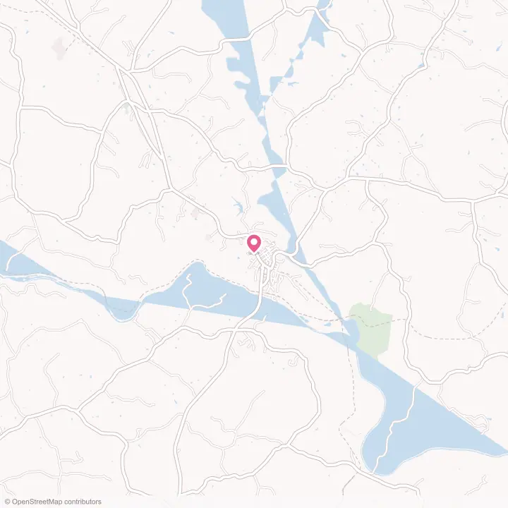 Map of the flower delivery area in Brookneal, Virginia