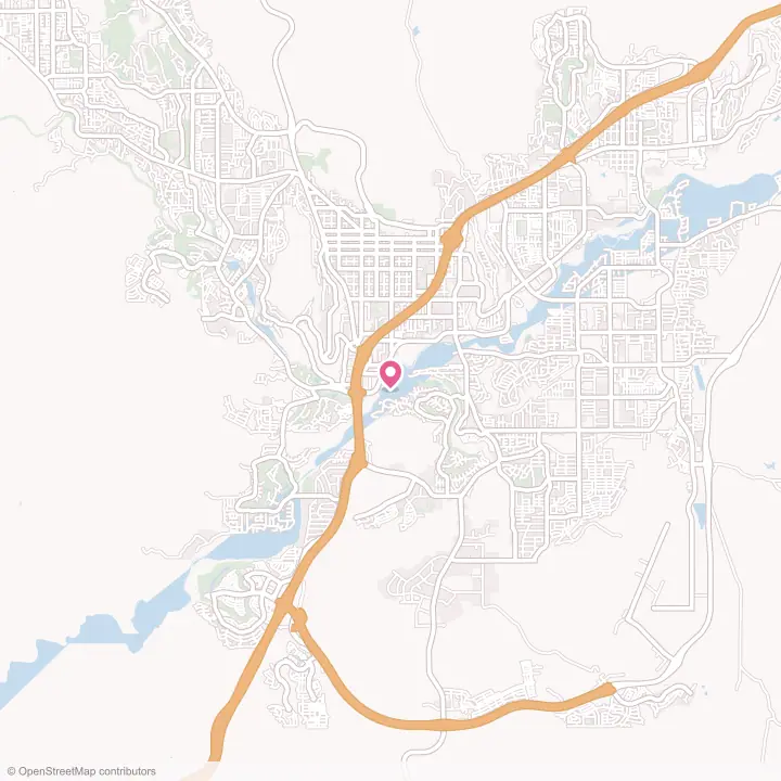 Map of the flower delivery area in St. George, Utah