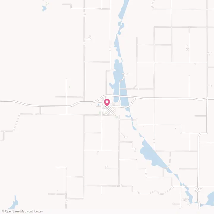 Map of the flower delivery area in Cedar Vale, Kansas