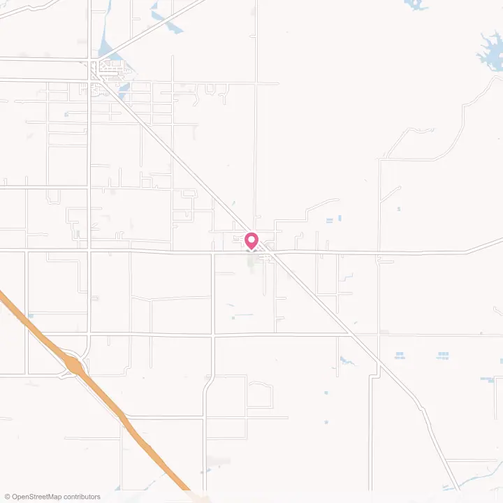 Map of the flower delivery area in Le Grand, California