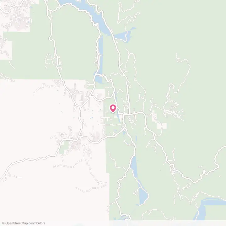 Map of the flower delivery area in North Fork, California
