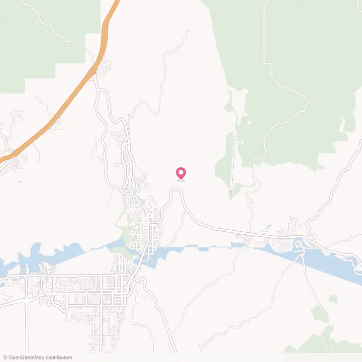 Map of the flower delivery area in La Verkin, Utah