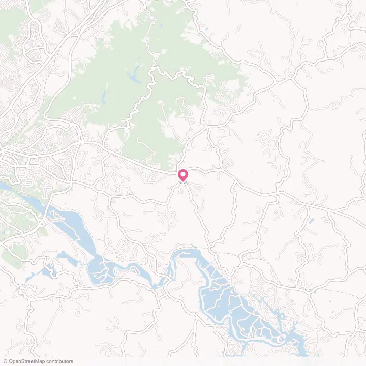 Map of the flower delivery area in Stewartsville, Virginia
