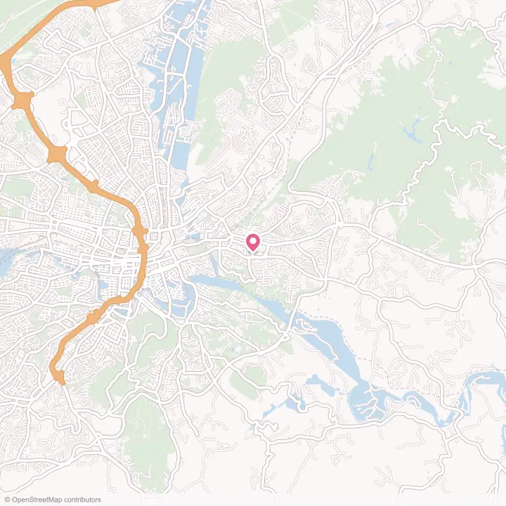 Map of the flower delivery area in Vinton, Virginia