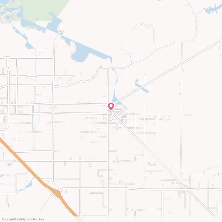 Map of the flower delivery area in Planada, California