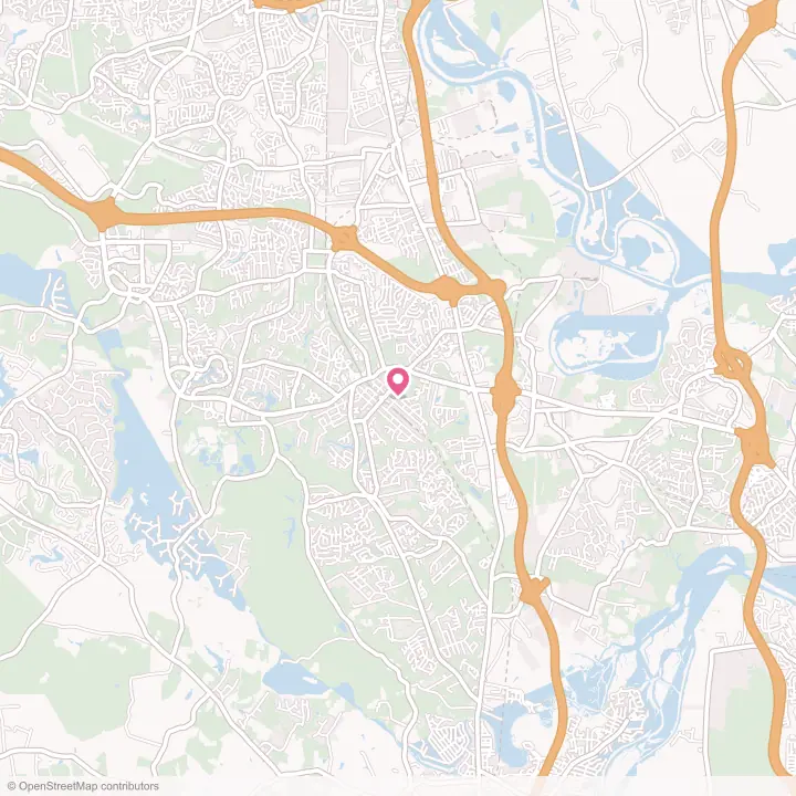 Map of the flower delivery area in Chester, Virginia