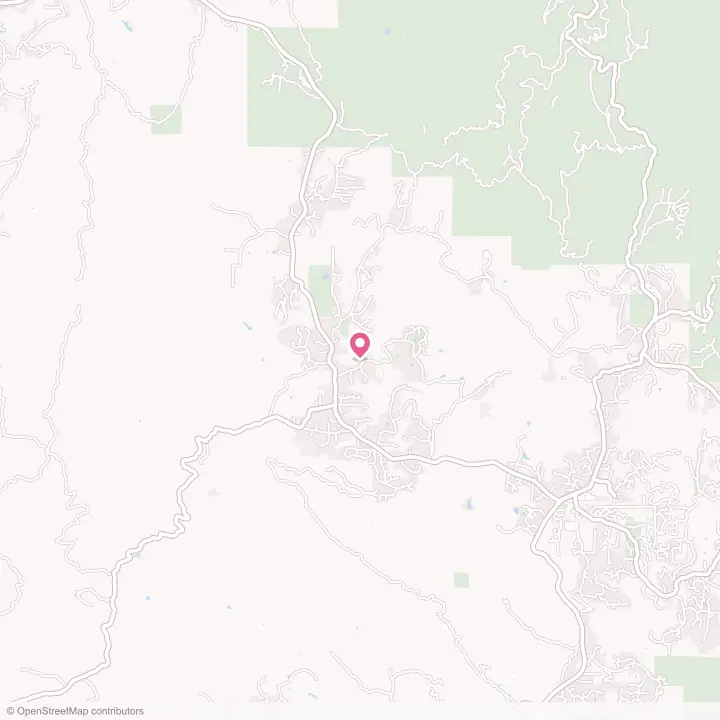 Map of the flower delivery area in Ahwahnee, California