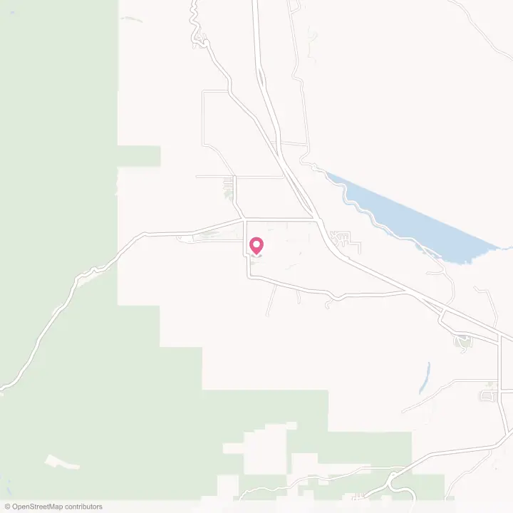 Map of the flower delivery area in Round Valley, California