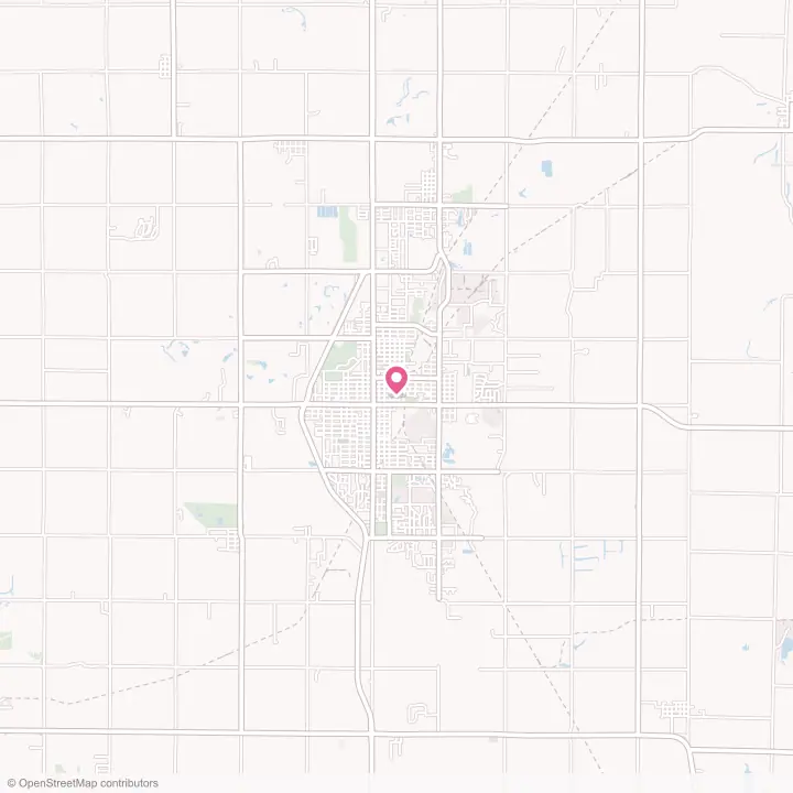Map of the flower delivery area in Pittsburg, Kansas