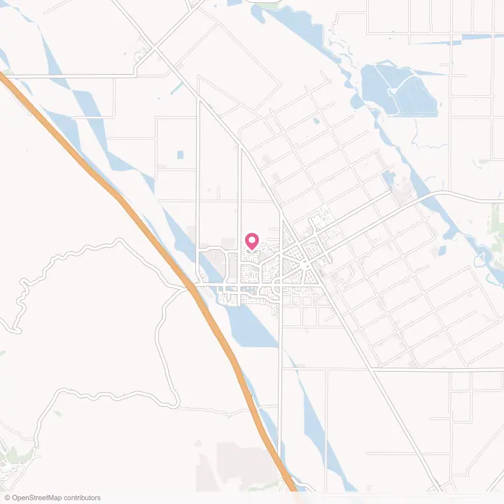 Map of the flower delivery area in Patterson, California