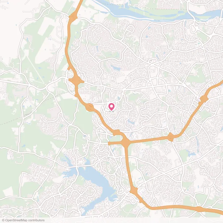 Map of the flower delivery area in Midlothian, Virginia
