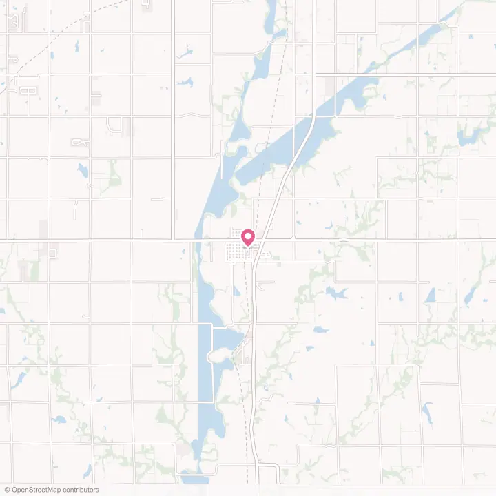 Map of the flower delivery area in Douglass, Kansas