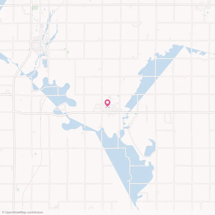 Map of the flower delivery area in St. Paul, Kansas