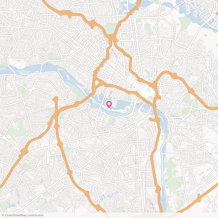 Map of the flower delivery area in Richmond, Virginia