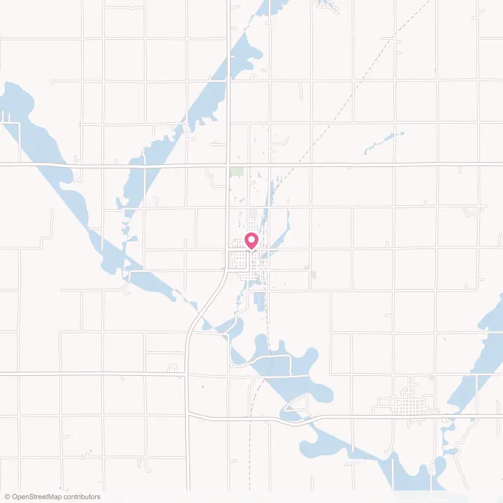 Map of the flower delivery area in Erie, Kansas