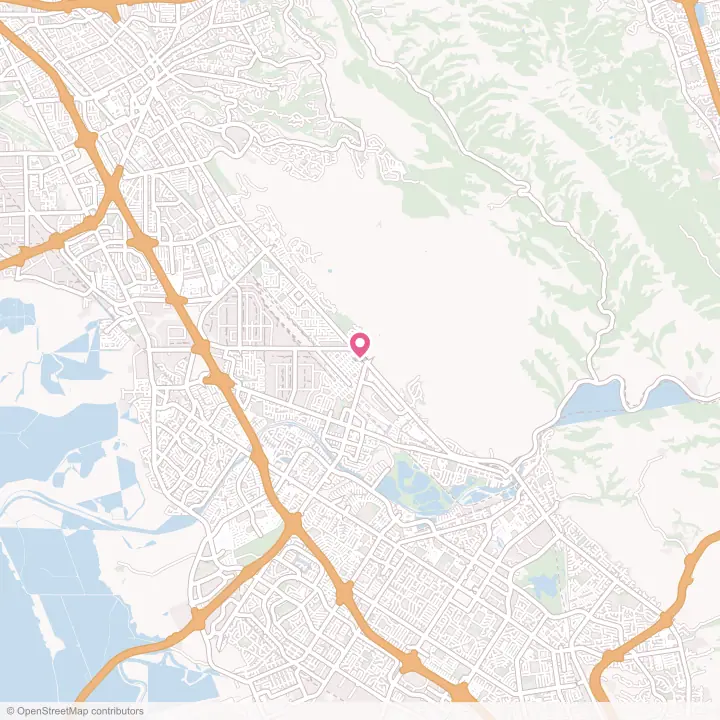 Map of the flower delivery area in Union City, California