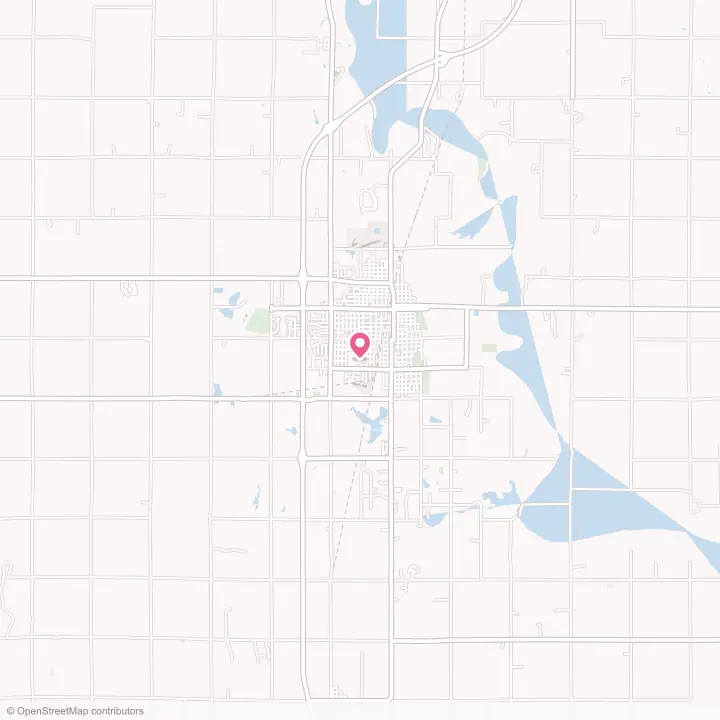 Map of the flower delivery area in Chanute, Kansas