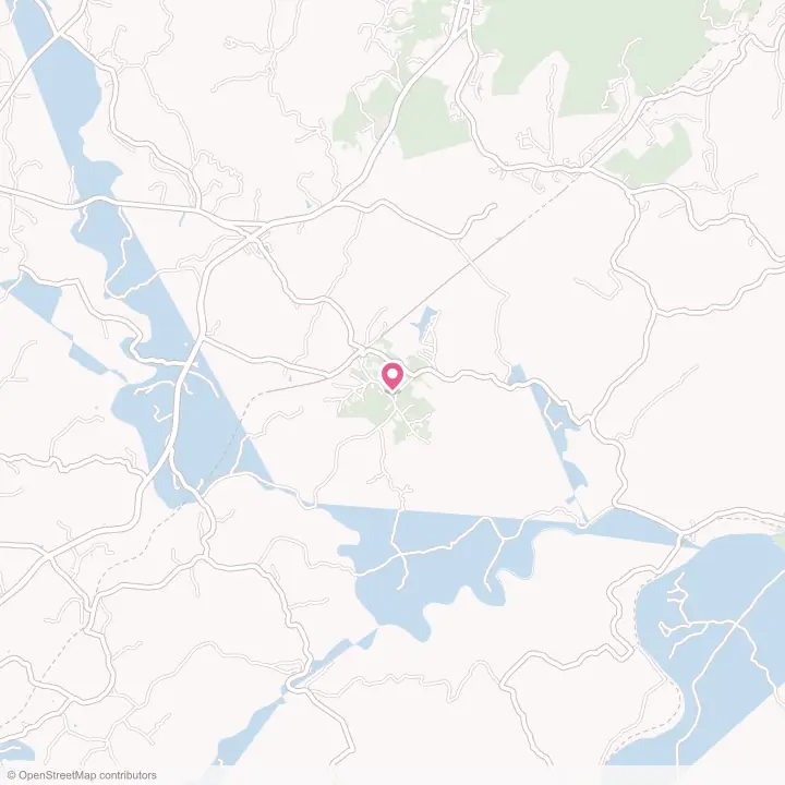 Map of the flower delivery area in Arrington, Virginia