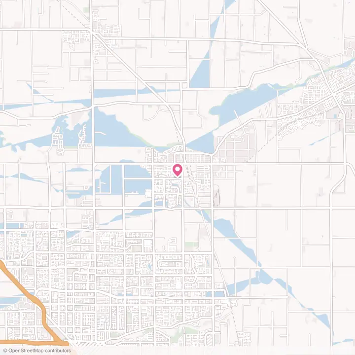 Map of the flower delivery area in Riverbank, California