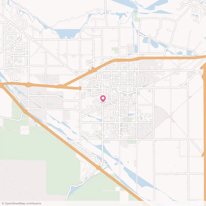 Map of the flower delivery area in Tracy, California
