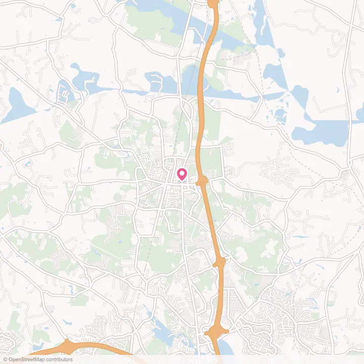 Map of the flower delivery area in Ashland, Virginia
