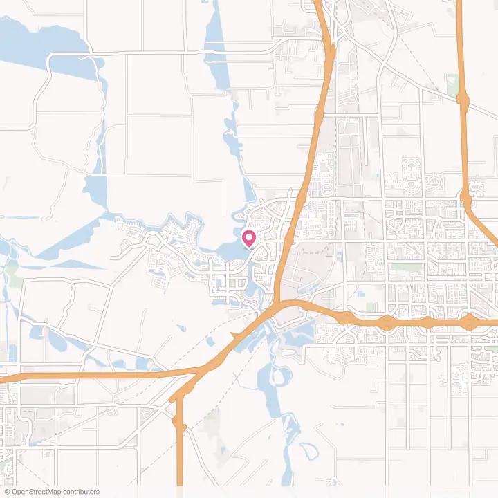 Map of the flower delivery area in Lathrop, California