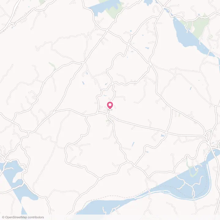 Map of the flower delivery area in Esmont, Virginia