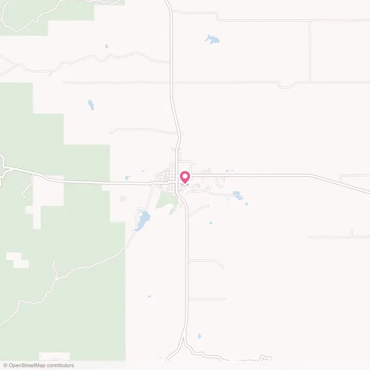 Map of the flower delivery area in Monticello, Utah