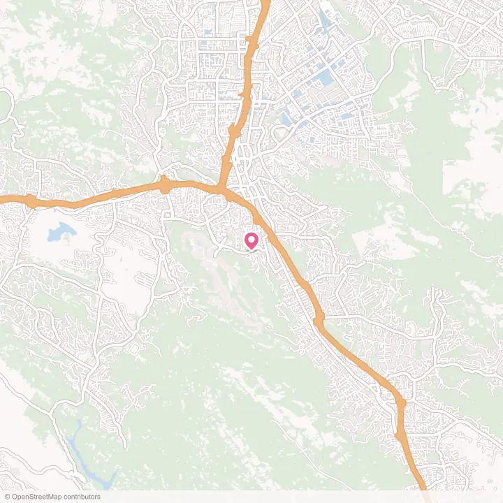 Map of the flower delivery area in Castle Hill, California