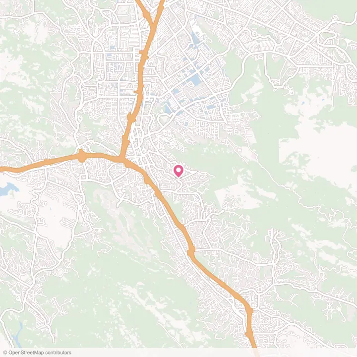 Map of the flower delivery area in San Miguel, California